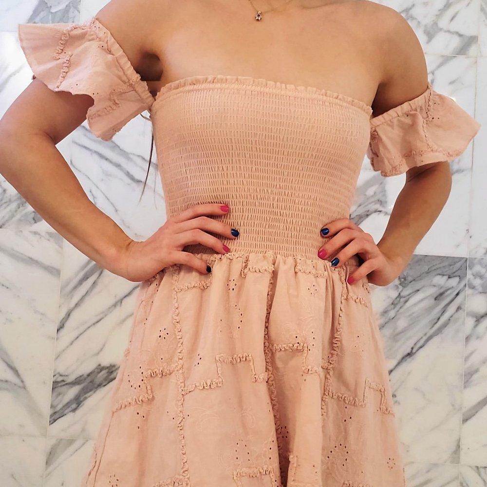 Ocean Drive Dress Small S 2/4 Pink NWT